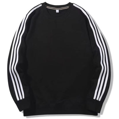 Men's New Sportswear Three-bar Round Neck Long-sleeved Top