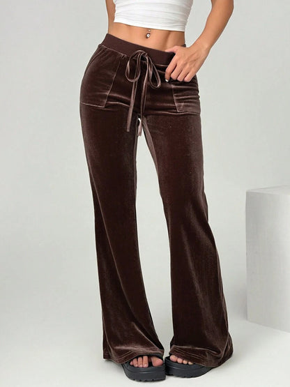 Women's Clothing Flared Trousers Commuting Figure Flattering Casual