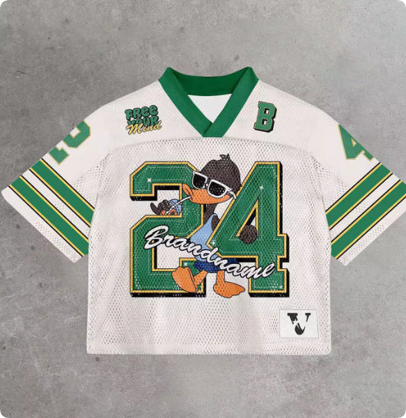 Men's Clothing Casual Round Neck Short Sleeves Digital Printed T-shirt