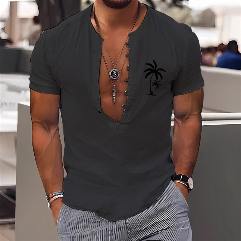 3D Digital Printing Men's Clothing Summer Short Sleeve Shirt