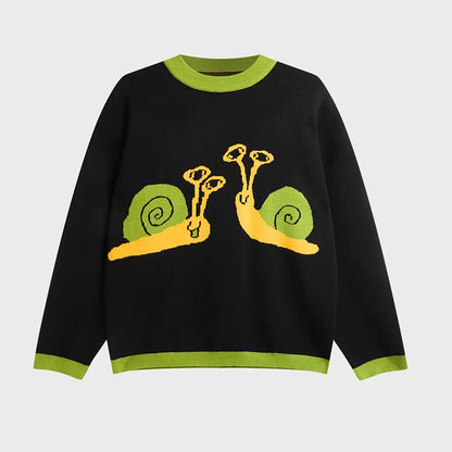 European And American Ins Sweater Autumn And Winter Round Neck Pullover Sweater