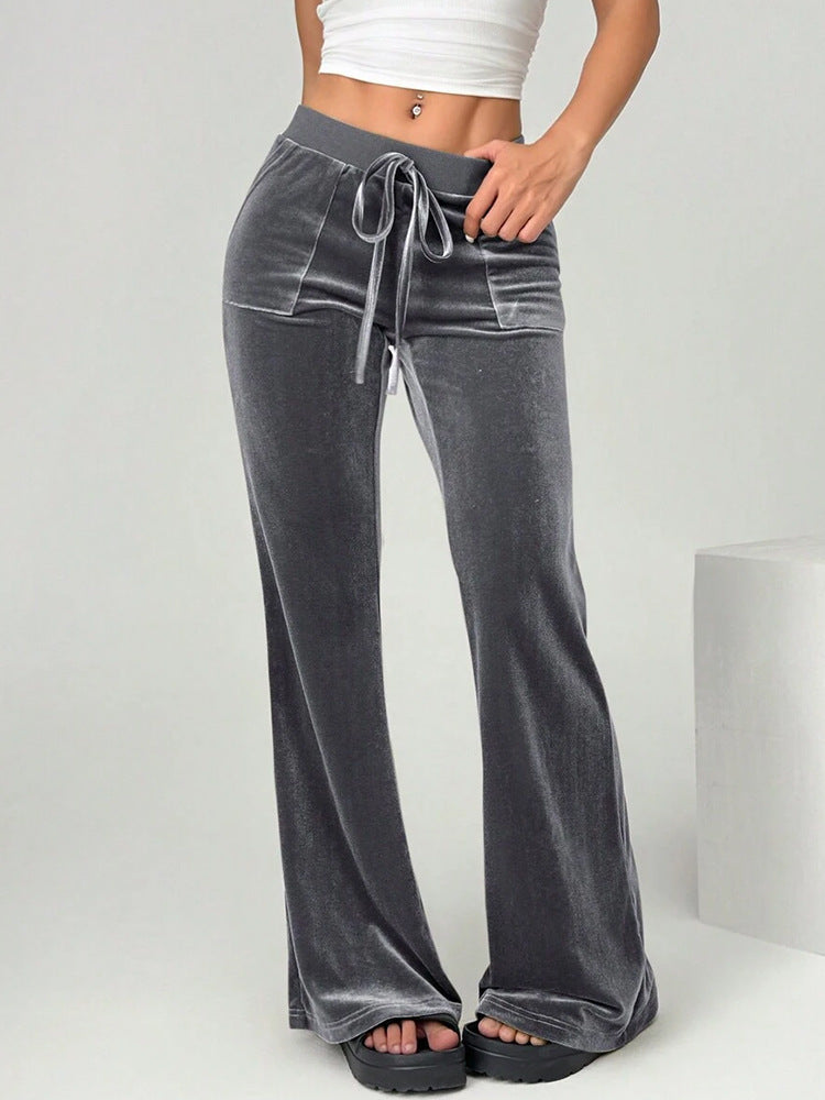 Women's Clothing Flared Trousers Commuting Figure Flattering Casual