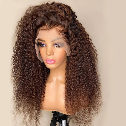 European And American Front Lace Wig Brown