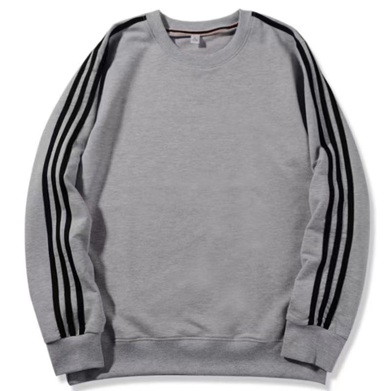 Men's New Sportswear Three-bar Round Neck Long-sleeved Top