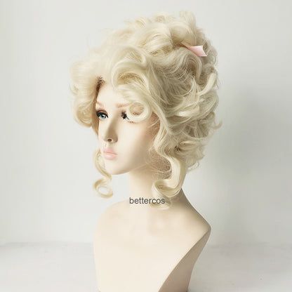 European French Aristocratic Makeup Ball Wig