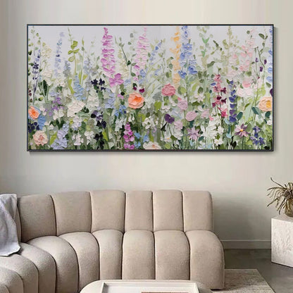 Handmade Knife Flowers Oil Painting Image On Canvas Without Border Picture Wall Art Decoration Retro Abstract For Home Room Decor