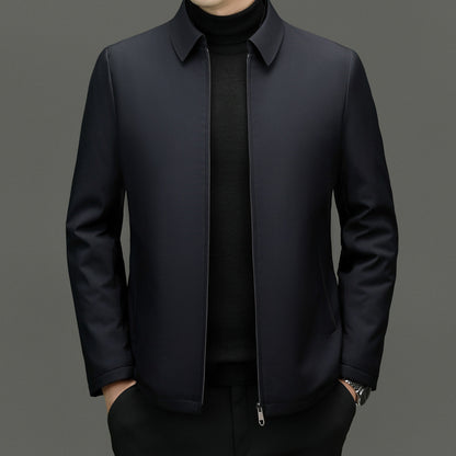 Middle-aged Father Business Casual Pure Color Cotton Clothing Tide