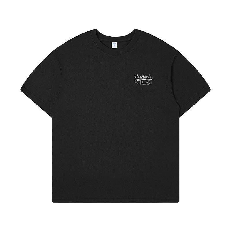 Men's Clothing Print T-shirt Fashion Brand Loose Street Short Sleeve