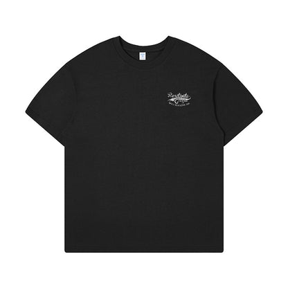 Men's Clothing Print T-shirt Fashion Brand Loose Street Short Sleeve