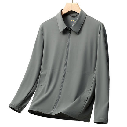 Summer Lapels Business Administration Ice Silk Sun Protection Clothing