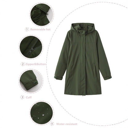 Women's Solid Color Long Sleeve Thin Coat European Size