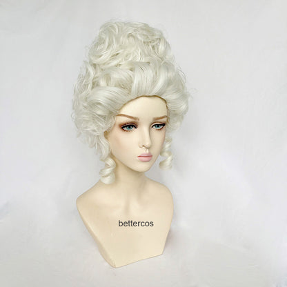 European French Aristocratic Makeup Ball Wig