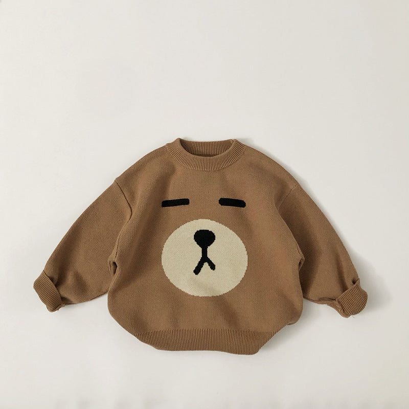Kids' Sweater Autumn And Winter Western Style Cotton Pullover Sweater