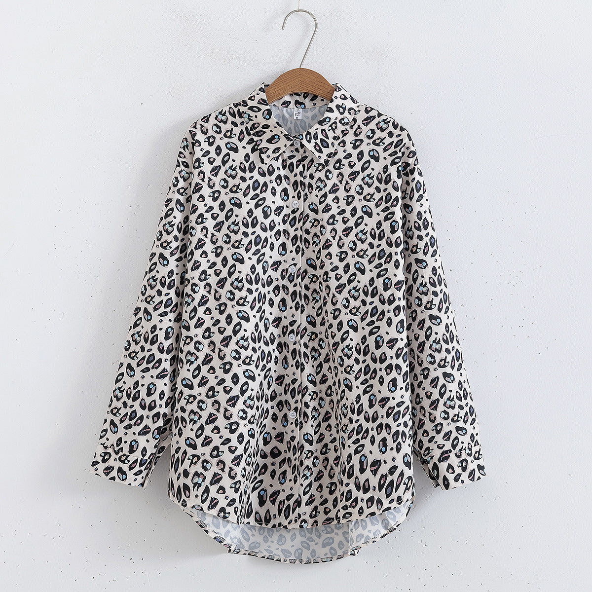 Retro Tie-dyed French Satin Shirt For Women