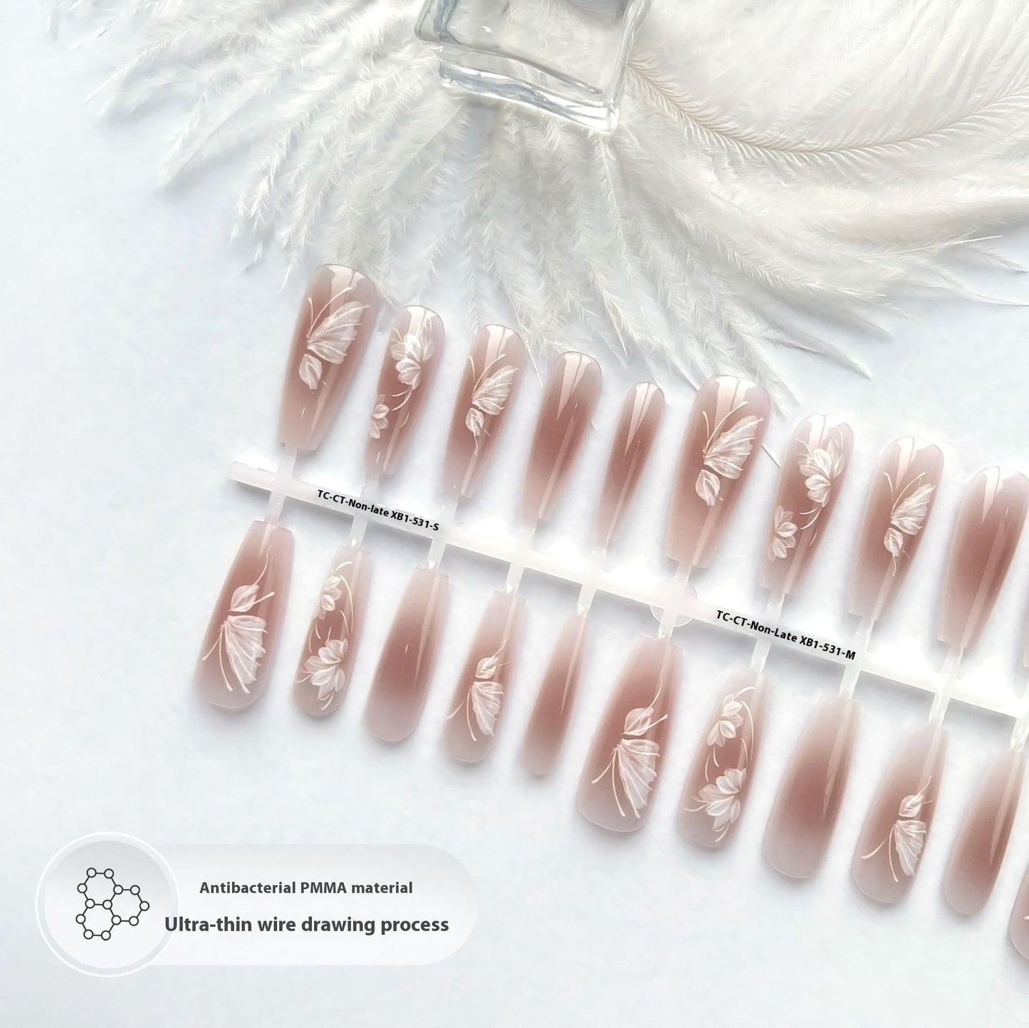 Wave Mark Ancient Style Ins Wind Long Water Drop Nail Beauty Bright Surface