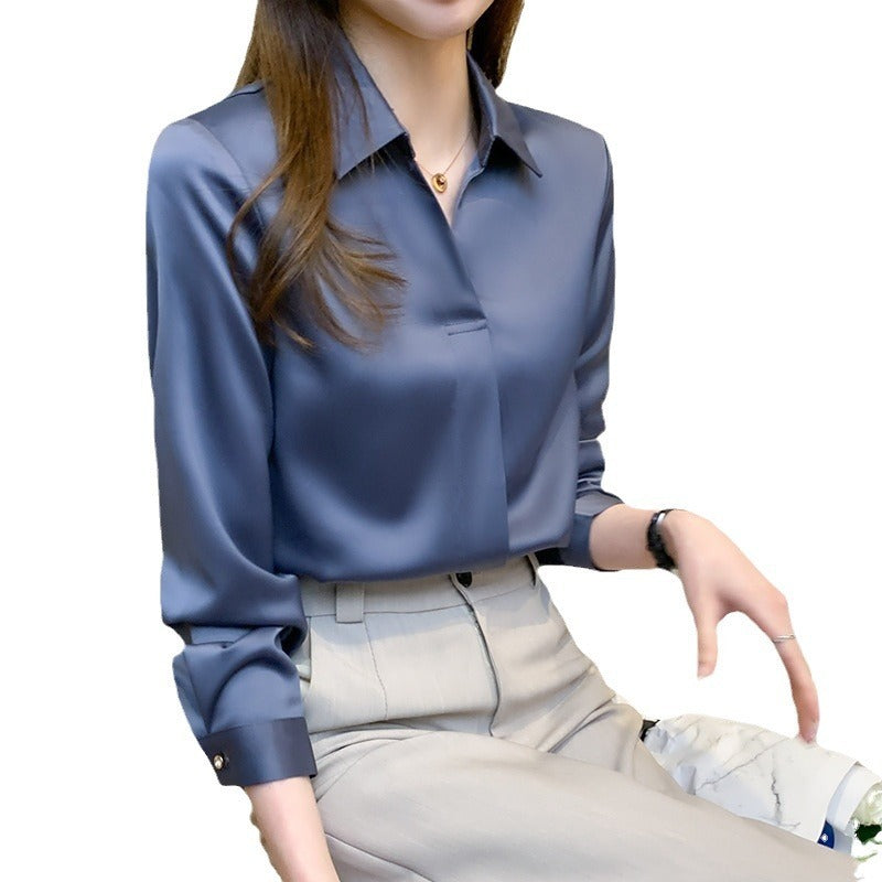 Spring And Autumn Chiffon Shirt Women's Clothing