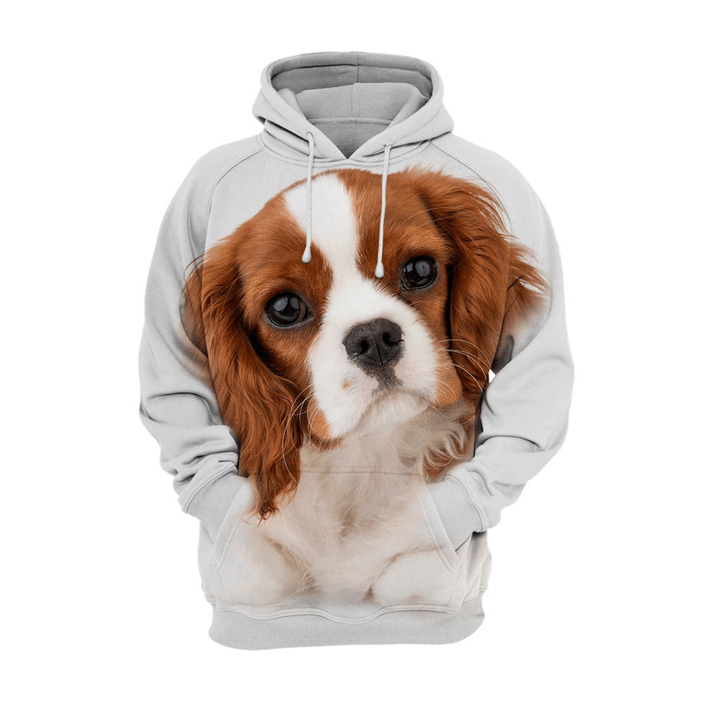 Animal Dog Print Hoodie Winter Hoodie Man's Sportswear
