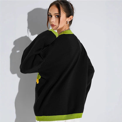 European And American Ins Sweater Autumn And Winter Round Neck Pullover Sweater