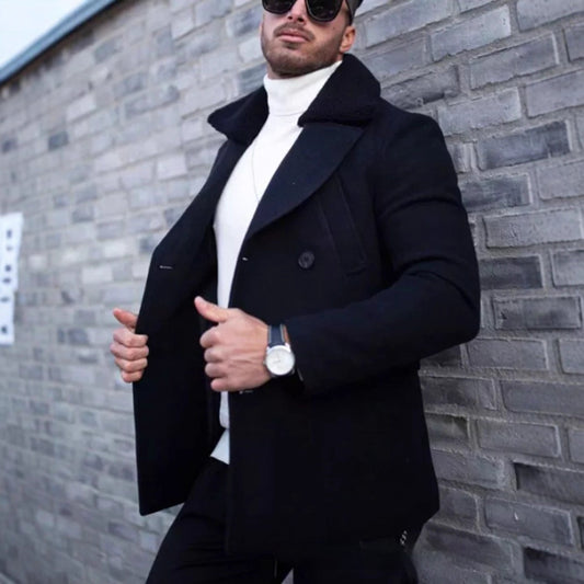 Fur Collar Coat Suit Coat Men's Clothing Jacket