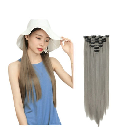 16 Card Seven-piece Hairpiece Clip Wig Beauty Chemical Fiber Wig Set Hair Extension