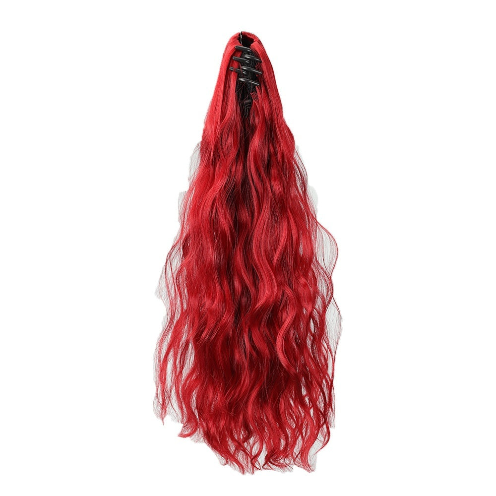 Wig Ponytail Female Small Jaw Clip Water Ripple Curl Ponytail Natural Simulation