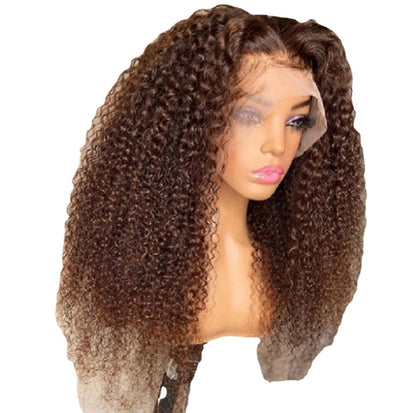 European And American Front Lace Wig Brown