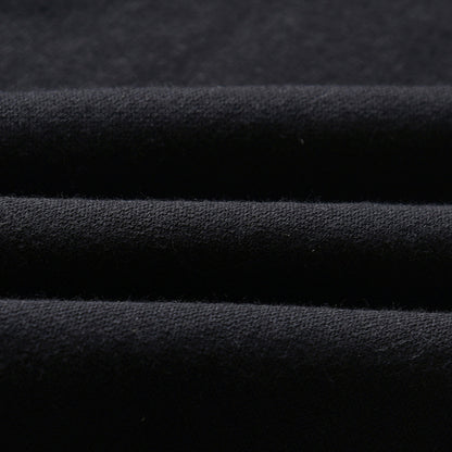 CUHK Kids Long Sleeve Printed Zipper Shirt Casual Sports Pants Set Black Two-Piece Set