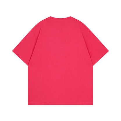 Inkjet Gradient Short Sleeve Men Clothing High Street Niche