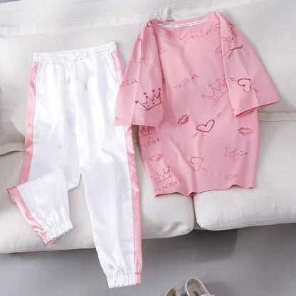 Women's Wide Leg Overalls Sportswear Suit