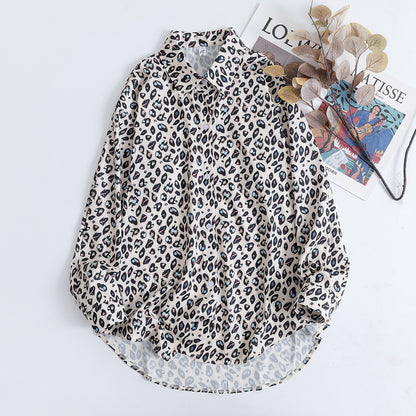 Retro Tie-dyed French Satin Shirt For Women