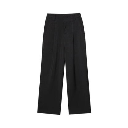 Loose Vest Casual Pleated Pants