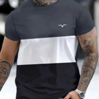 Men's T-shirt 3D Printing Athletic Clothing Simple Short Sleeve