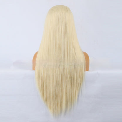Natural Chemical Fiber Front Lace High Temperature Silk Wig