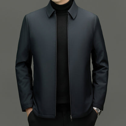 Middle-aged Father Business Casual Pure Color Cotton Clothing Tide