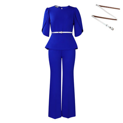 Top Wide Leg Pants Two-piece Set European And American Suit
