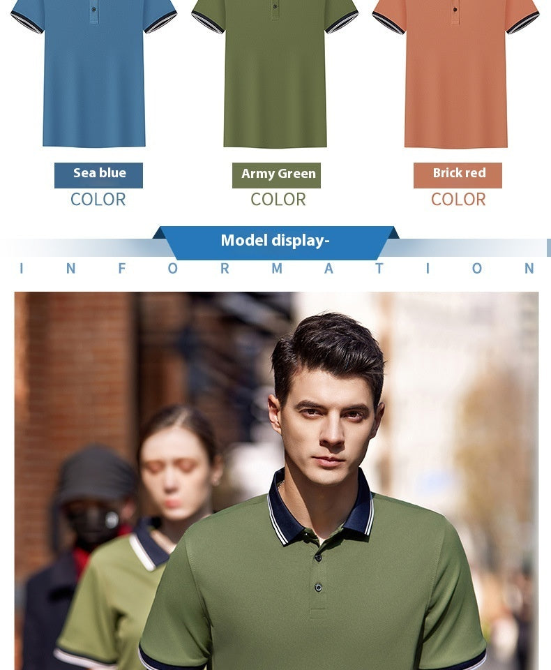 Business Polo Shirt Lapel Short Sleeve Corporate Cultural Clothing