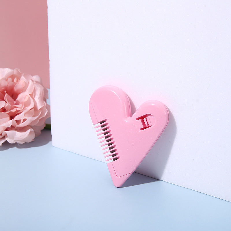 Fringe Heart Double Side Comb And Trim Hair Knife
