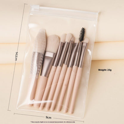 8 PCs Makeup Brushes Suit Portable Beauty Tools