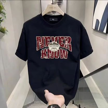 Menswear Clothing Loose Casual Print T-shirt