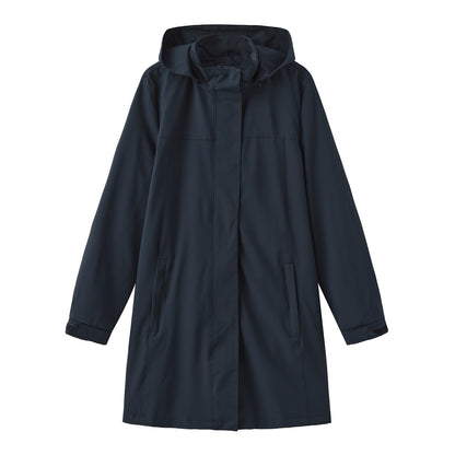 Women's Solid Color Long Sleeve Thin Coat European Size