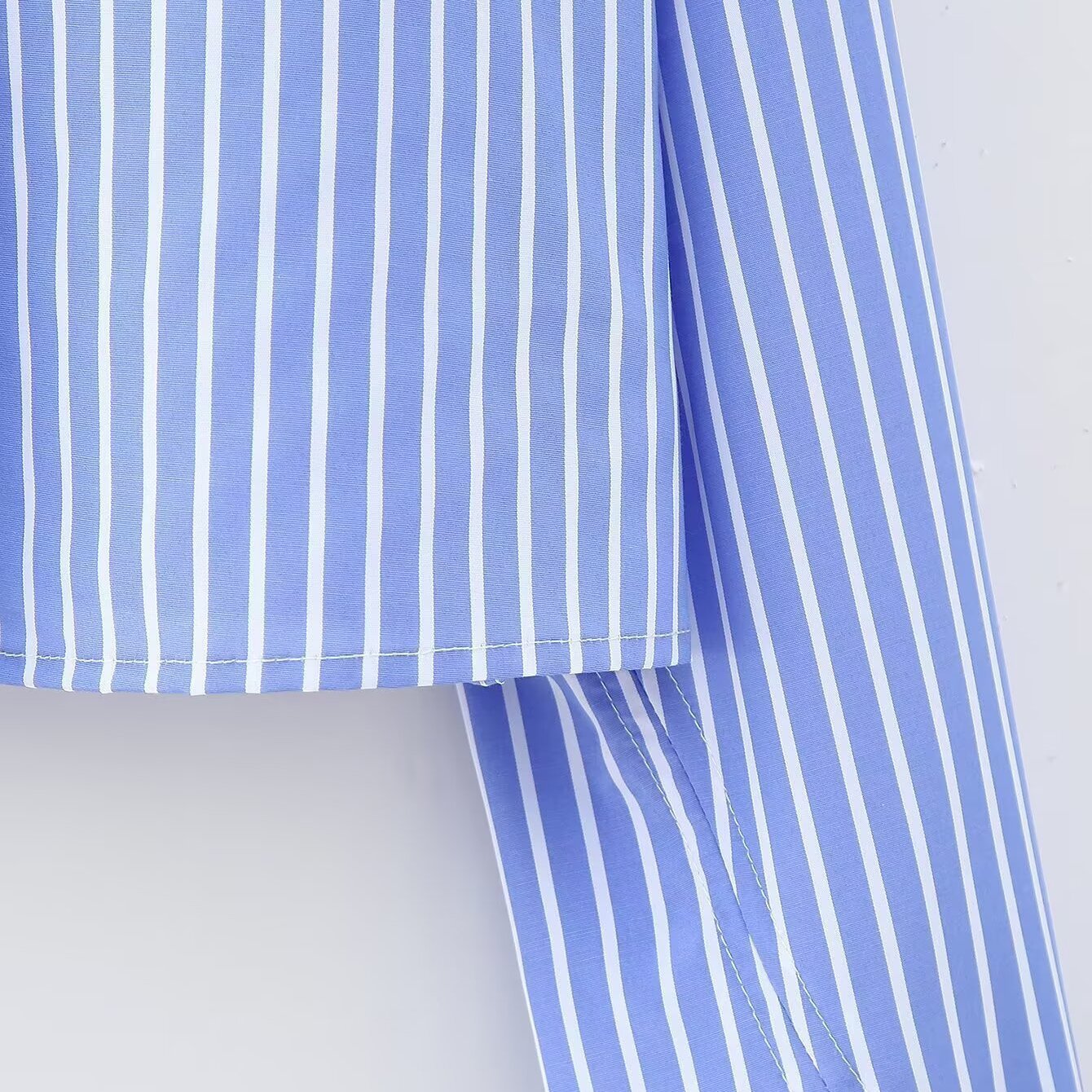 European And American Style French Three-color Short Shirt