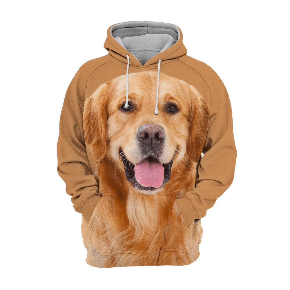 Animal Dog Print Hoodie Winter Hoodie Man's Sportswear