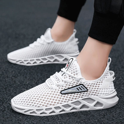 Summer Mesh Breathable Hollow Casual Sports Shoes Men