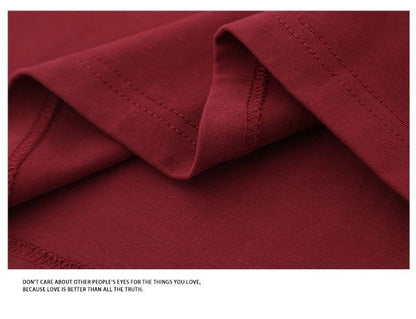 Cotton American Retro Patchwork Motorcycle Clothing Short Sleeve T-shirt