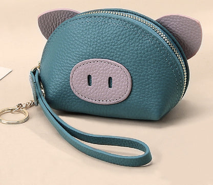 Anti-degaussing Card Holder Cartoon Organ Document Package Mini Pig Student Coin Purse