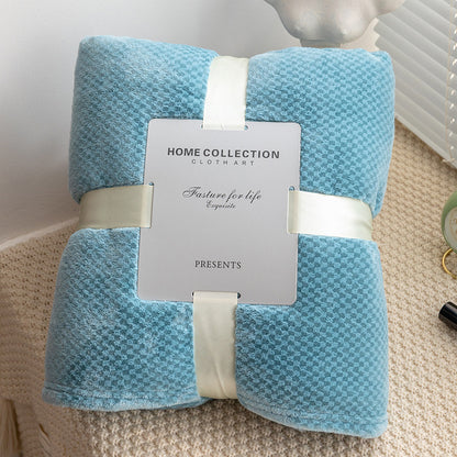 Flannel Jacquard Blanket Plaid Sofa Cover