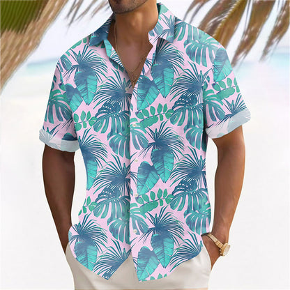 Hawaii Beach Men's Clothing Print Shirt Casual