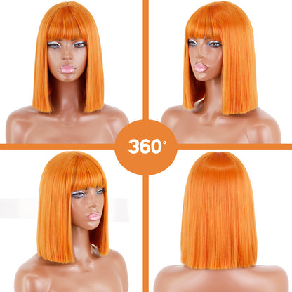 Short Straight Bangs Chemical Fiber Wig