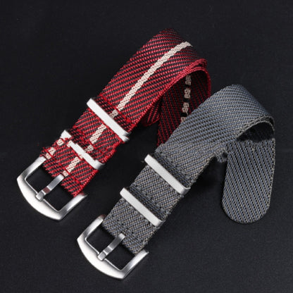 Solid Color Fineknit Nylon Woven Canvas Strap
