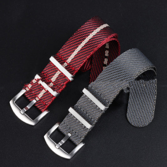 Solid Color Fineknit Nylon Woven Canvas Strap